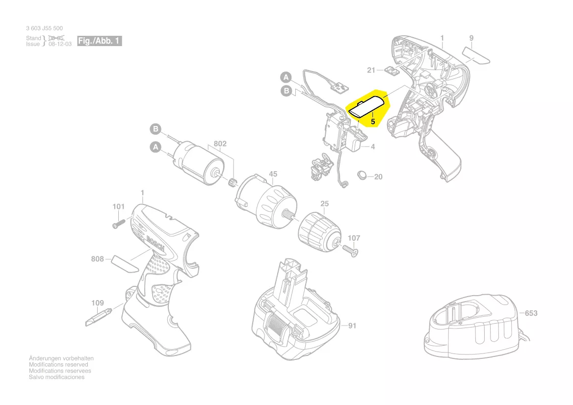 Curseur inverseur réf. 2 609 100 482 BOSCH